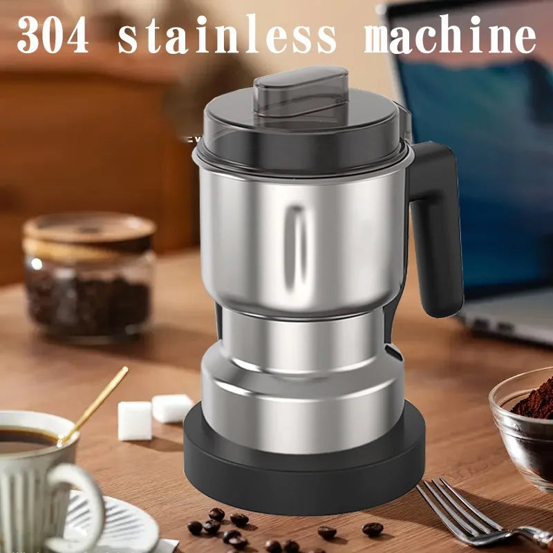 Coffee Grinder, Coffee Mill, Electric Stainless Steel Grinder, Dry Bean Grinder, Multifunctional Home Grinder, Grain Powder Grinder, Spice Grinder, 500ML/0.47 Quart Large Capacity