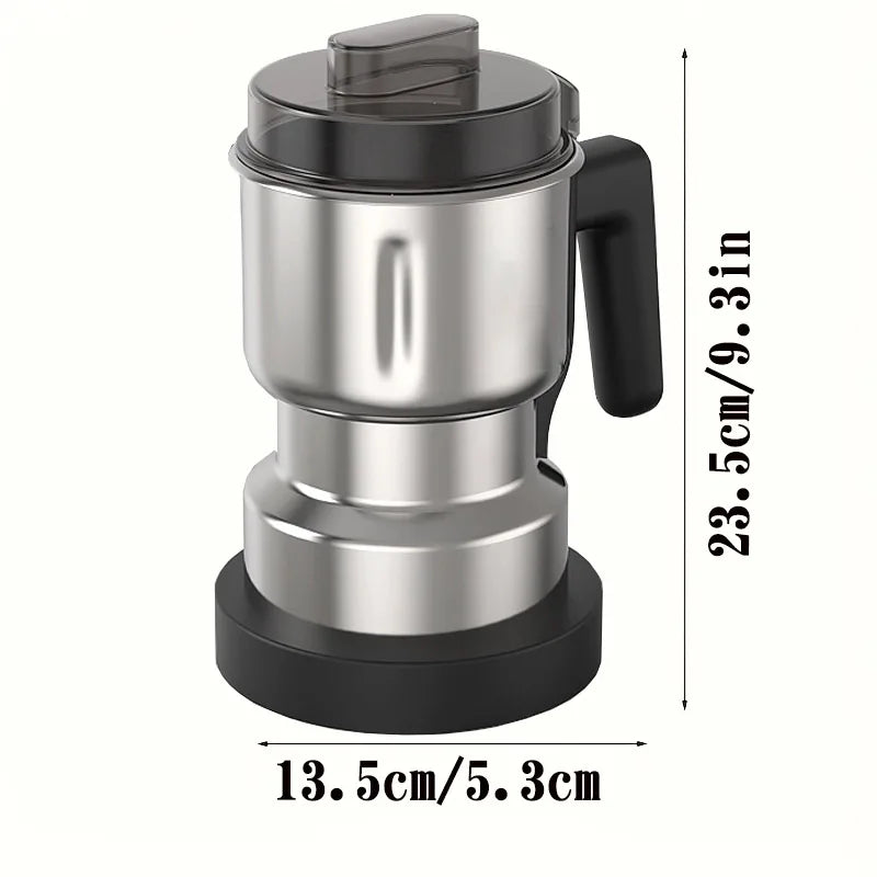 Coffee Grinder, Coffee Mill, Electric Stainless Steel Grinder, Dry Bean Grinder, Multifunctional Home Grinder, Grain Powder Grinder, Spice Grinder, 500ML/0.47 Quart Large Capacity
