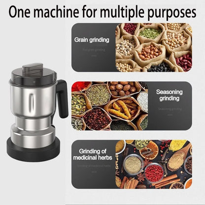 Coffee Grinder, Coffee Mill, Electric Stainless Steel Grinder, Dry Bean Grinder, Multifunctional Home Grinder, Grain Powder Grinder, Spice Grinder, 500ML/0.47 Quart Large Capacity