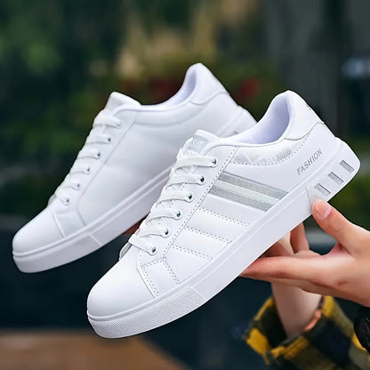 Men's Autumn Casual Sneakers, Striped Design Skate Shoes, Provide Good Comfort, Breathable and Comfortable
