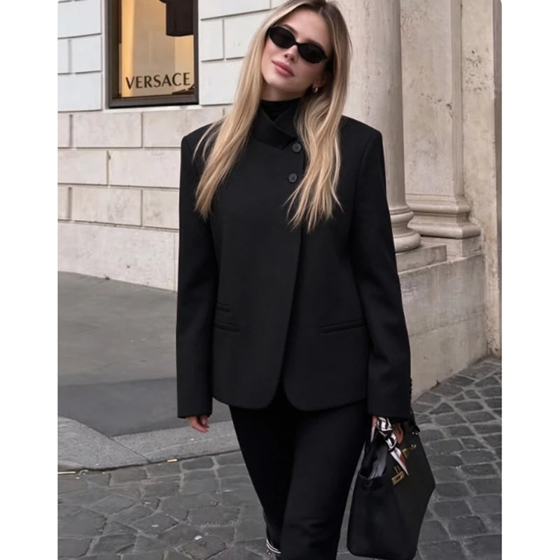 Women's Autumn Blazers Blouse 2026 New Fashion Young Women's Elegant Travel Holiday Jackets Spring Street Sarm Blazers Jackets