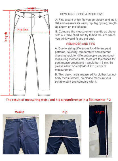 29-42 Men's Summer Pants Thin Straight Stretch Casual Pants with No Trace No Ironing Fabric Silky and Cool Feeling