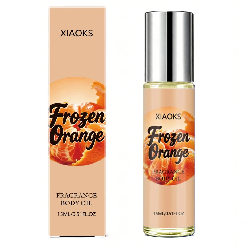 Women's Orange-Scented Roll-On Perfume, Elegant Citrus Fragrance, Light and Natural Scent, Unique and Refreshing, Increases Attraction from the Opposite Sex. Selected Perfume Ingredients, Alcohol-Free, Mild and Non-Irritating.