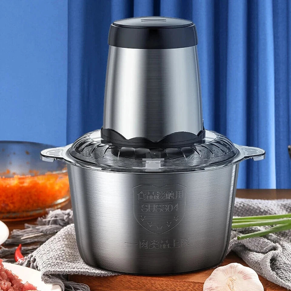 2L Electric Meat Grinders 304 Stainless Steel Food Crusher Multifunctional Vegetable Slicer Chopper Mincer Baby Food Processor