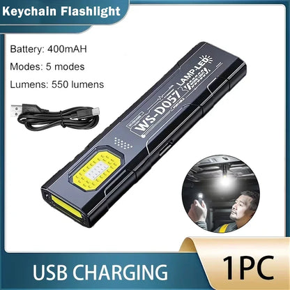 Rechargeable LED Flashlight with Digital Display