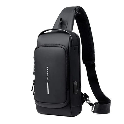 New Brand Designer Men Crossbody Bag PU Leather Classic Anti-Theft Shoulder Bag Chest Bag Multifunctional for Men