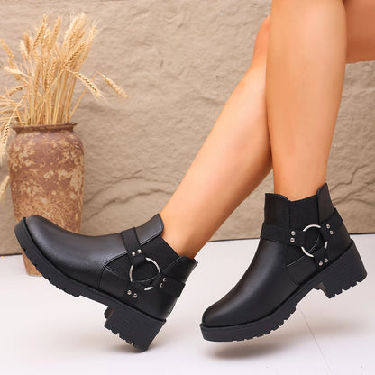 Fashion New Elegant Thick-soled Sports Short Shoes Winter Hot-selling Round Toe Comfortable/Sexy Work and Casual Women's Boots