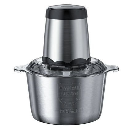 2L Electric Meat Grinders 304 Stainless Steel Food Crusher Multifunctional Vegetable Slicer Chopper Mincer Baby Food Processor