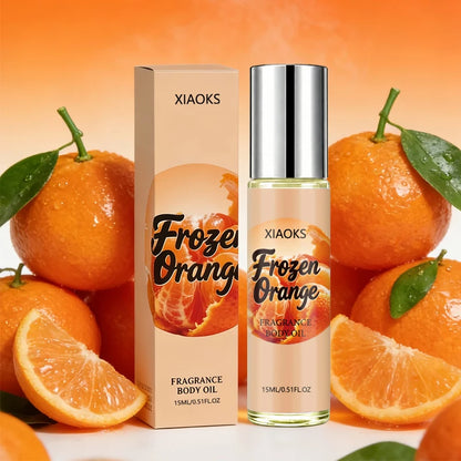 Women's Orange-Scented Roll-On Perfume, Elegant Citrus Fragrance, Light and Natural Scent, Unique and Refreshing, Increases Attraction from the Opposite Sex. Selected Perfume Ingredients, Alcohol-Free, Mild and Non-Irritating.