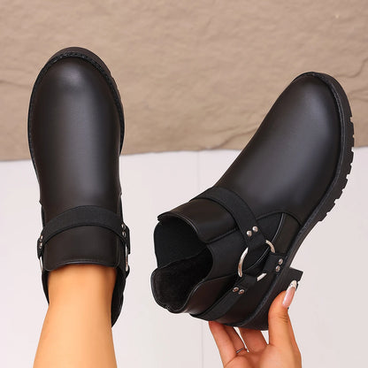 Fashion New Elegant Thick-soled Sports Short Shoes Winter Hot-selling Round Toe Comfortable/Sexy Work and Casual Women's Boots