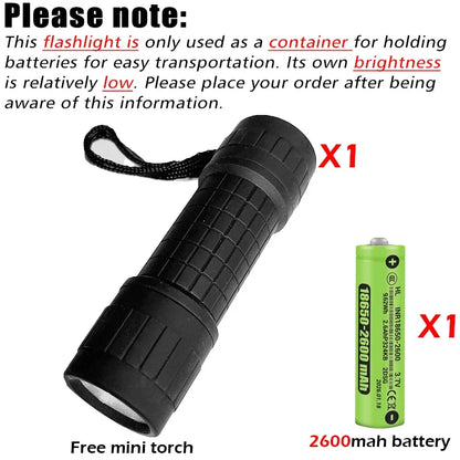 Rechargeable LED Flashlight with Digital Display