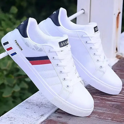Men's Autumn Casual Sneakers, Striped Design Skate Shoes, Provide Good Comfort, Breathable and Comfortable
