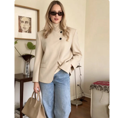 Women's Autumn Blazers Blouse 2026 New Fashion Young Women's Elegant Travel Holiday Jackets Spring Street Sarm Blazers Jackets
