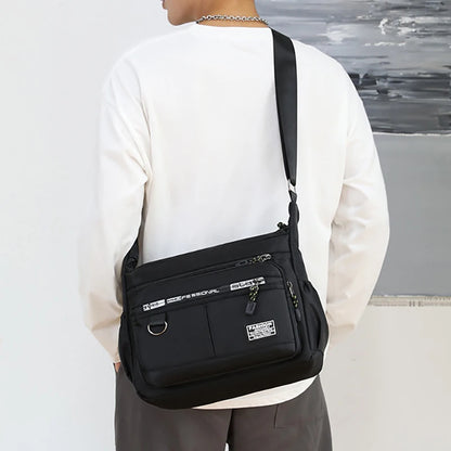 Design Oxford Shoulder Bag Large Capacity Men's Casual Multi-layer Pocket Fashion Single Shoulder Crossbody Luxury Messenger Bag