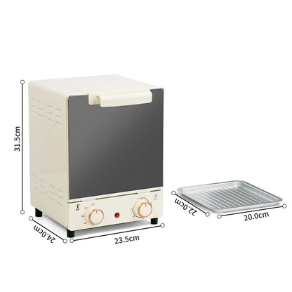 12L Large Capacity Electric Air Fryer Toaster Oven Mechanical Household Kitchen 360° Baking Convection Oven Oil-Free Deep Fryer