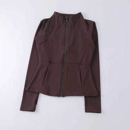 Yoga Clothes Windbreaker Sportswear Woman Running Long Sleeve Sweatshirt Sports Jackets Top Women Workout Tops Activewear