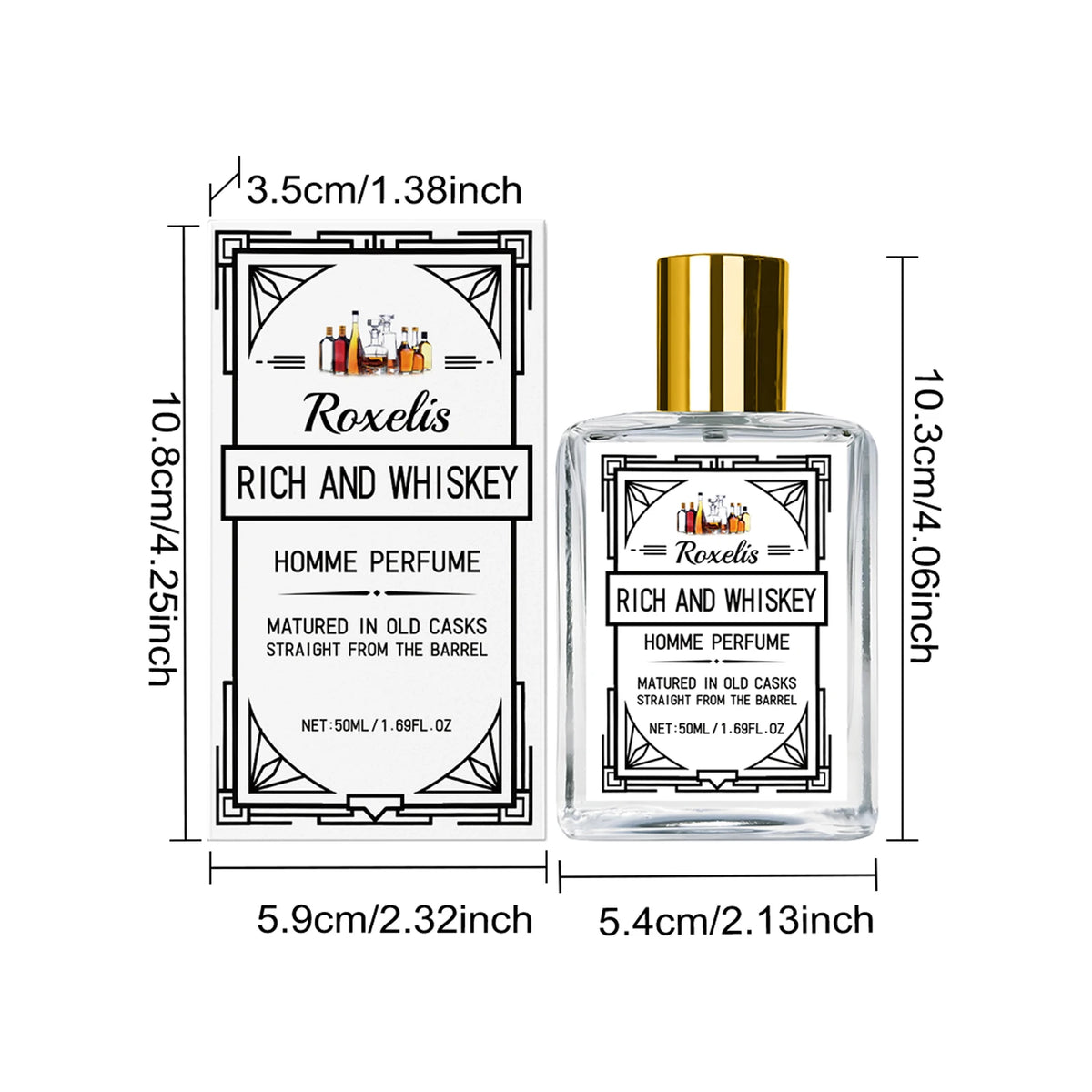 Roxelis Men;s perfume 50ml _ Rich & Whiskky Fragrance