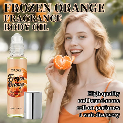 Women's Orange-Scented Roll-On Perfume, Elegant Citrus Fragrance, Light and Natural Scent, Unique and Refreshing, Increases Attraction from the Opposite Sex. Selected Perfume Ingredients, Alcohol-Free, Mild and Non-Irritating.