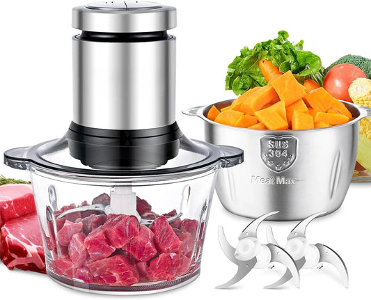 Food Processor Premium 8 Cup 8 Cup 2 Bowls 8 Cup+8 Cup Baby Food Bi-Level Blades All Season Classic