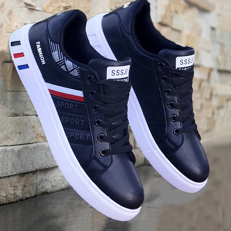 Men's Autumn Casual Sneakers, Striped Design Skate Shoes, Provide Good Comfort, Breathable and Comfortable